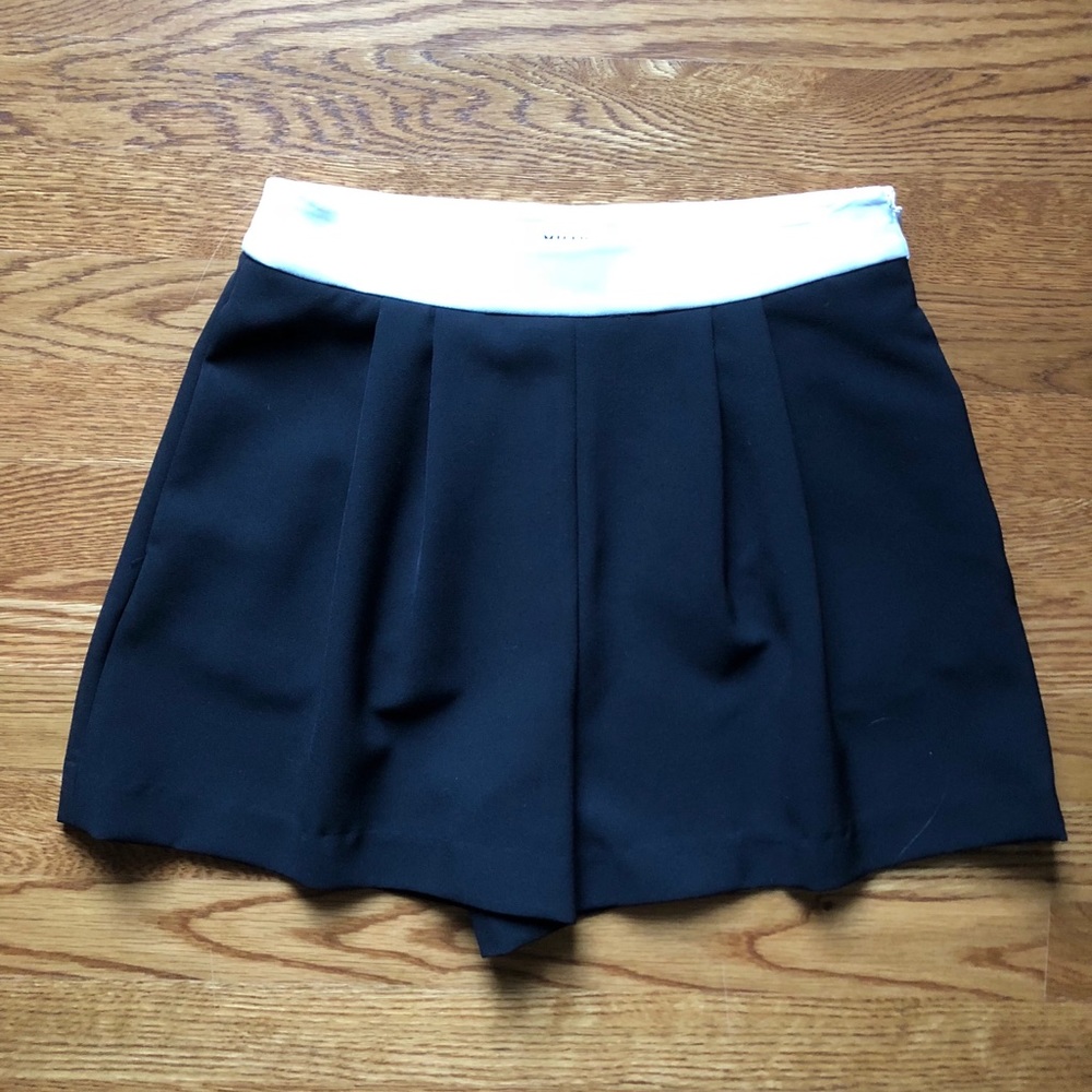 Black high-waisted Milly shorts